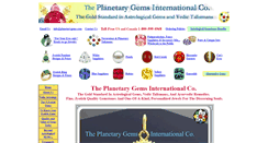 Desktop Screenshot of planetarygems.com